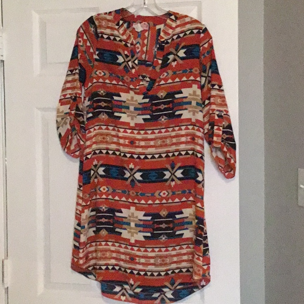 Tribal print tunic